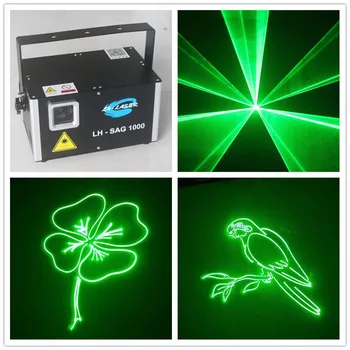 

LH-SAG1000 1000mw Professional ILDA Green DMX Laser Party Performance Stage Laser Lighting Projector with SD Card