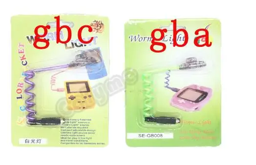 Горячая гибкие для Gameboy цветные GameboyAdvance Червячные светодиоды для освещения лампы для игровой консоли WormLight Boy color Advance - Цвет: v3