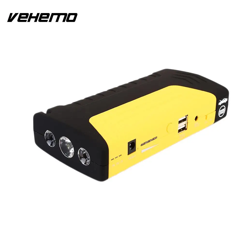 Vehemo DIY Dual USB power Kit Зарядное устройство усилитель автомобильный скачок стартовый комплект премиум скачок стартовый комплект power Bank автомобильный без аккумулятора - Цвет: yellow