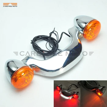 

Motorcycle LED Rear Turn Signal Brake Light Bar Case for Harley Touring Street Road Glide 2010-2016