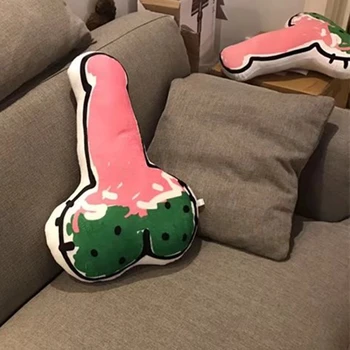 

Candice guo! creative plush toy spoof boyfriend funny Male genital organ cushion pillow boy birthday Christmas gift 1pc