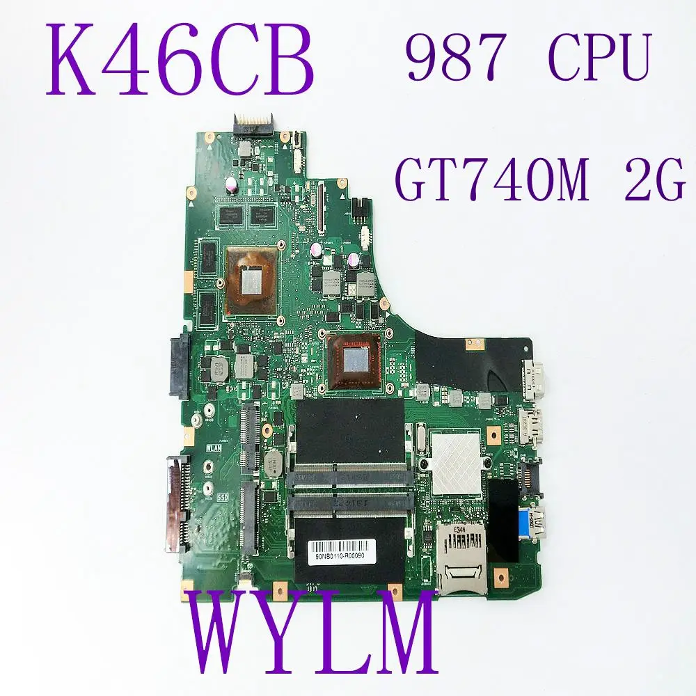 K46CB 987/1007CPU GT740M 2G N14P GE A2 GMA HD 4000 Motherboard For ASUS