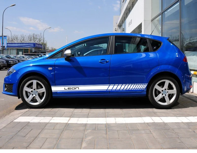 2 шт./лот автомобильные боковые наклейки для Seat leon ST аксессуары|Наклейки на