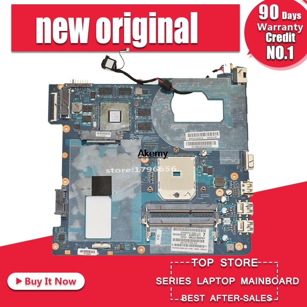 Samsung NP350V5C 350V5X Motherboard BA59-03393A LA-8861P W// HD7670 GPU