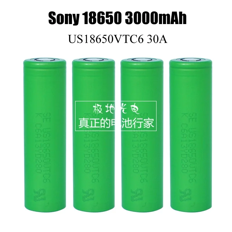 Для SONY US 18650 VTC6 30AH разрядка 3000mah 3,6 V 3,7 V динамические литий-ионные перезаряжаемые заряжаемые батареи