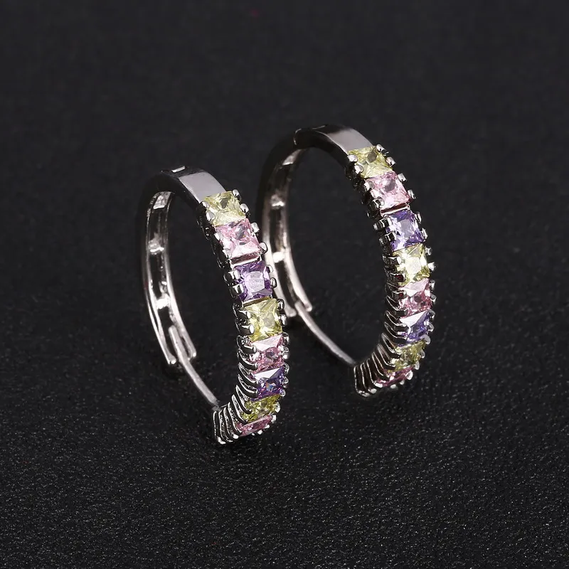 Женские маленькие серьги гвоздики ZOSHI роскошные яркие с кристаллами модные