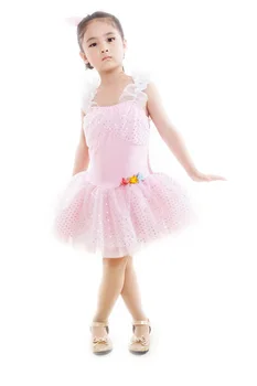 

Kids Ballet Dress for Children Child Dance Female One-piece Tulle Puff Dress Performance Wear Tutu Ballet Dress for Children
