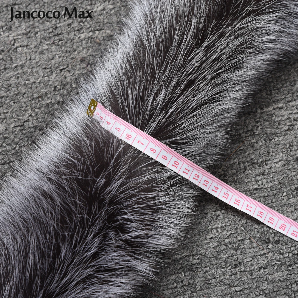 Новое поступление, женский зимний теплый шарф из натурального меха серебристой лисы, шаль высшего качества S7396