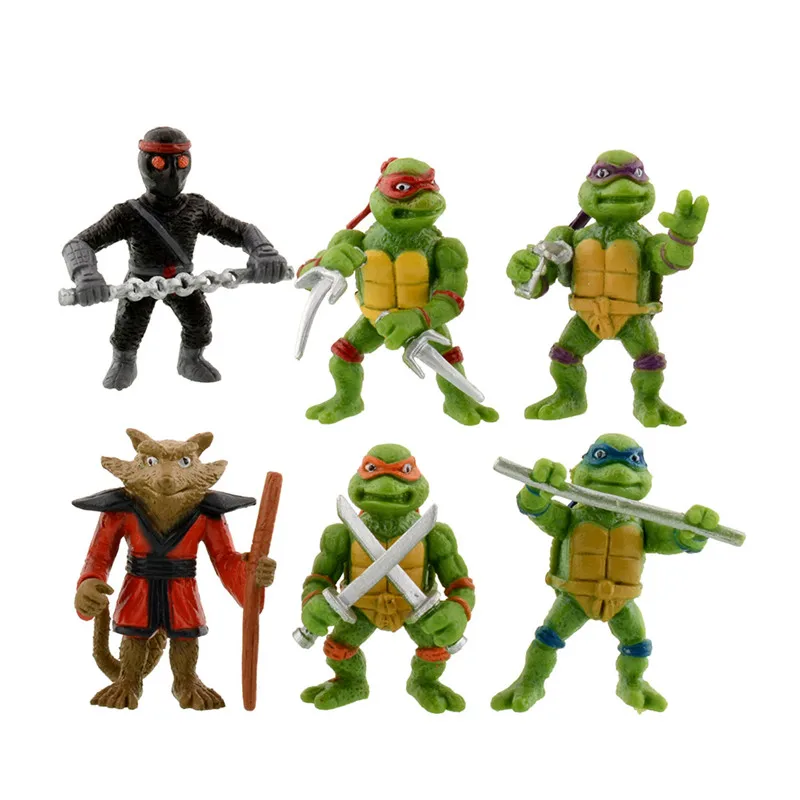 

Kid's Favorite!!!6Pcs/Set PVC TMNT Teenage Mutant Ninja Turtles Action Figures Toy:Good Gift Choice On Birthday And Christmas