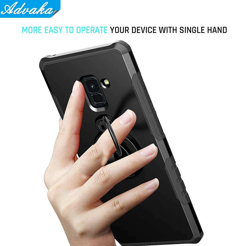

Advaka Ring Back Case For Samsung Galaxy S7/s7 edge Anti-Knock Plastic Phone Protective For Samsung S8/S8plus /Note 8/9/ A8 Case
