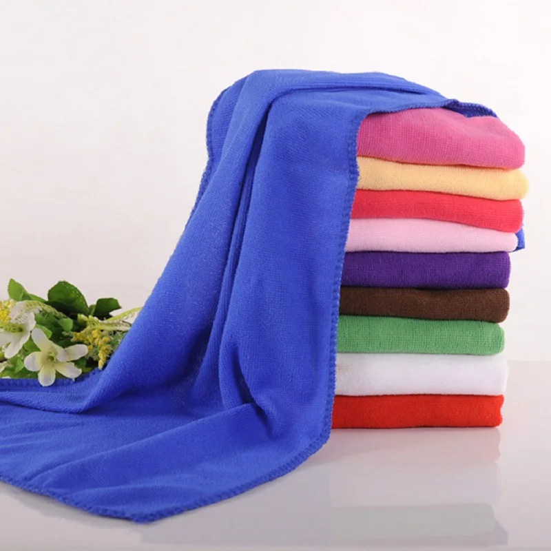 Bath,Hand Towel 70*140cm Free ship Solid Pink,Blue Towel ...