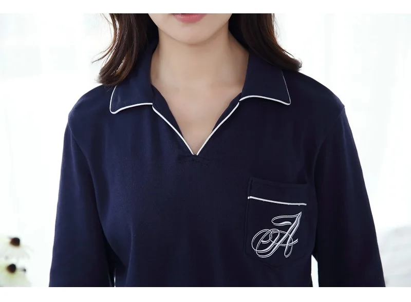 women spring cotton pullover home clothing (4)