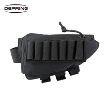 Тактический военный Молле дробовик винтовка приклад патроны мешок Съемный щек отдыха патрон Держатель патрон