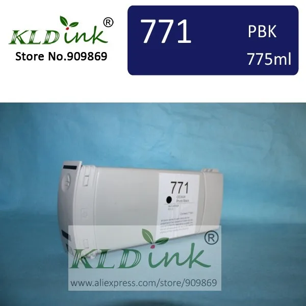 

[KLD Ink] Compatible 771 CE043A PHOTO BLACK Pigment ink cartridge for Designjet Z6200