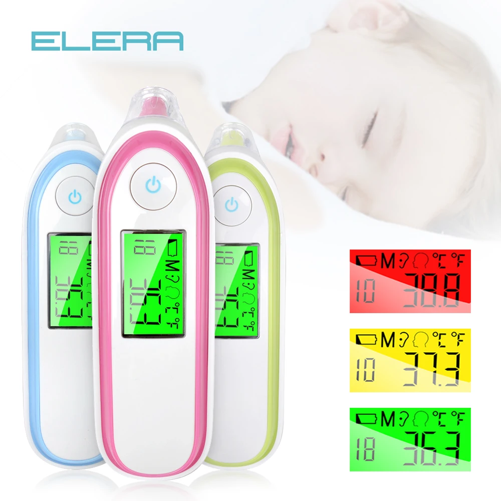 

LCD Digital Infrared baby Thermometer Non-contact Ear & Forehead Laser Body Temperature Baby adult medical fever Thermometer