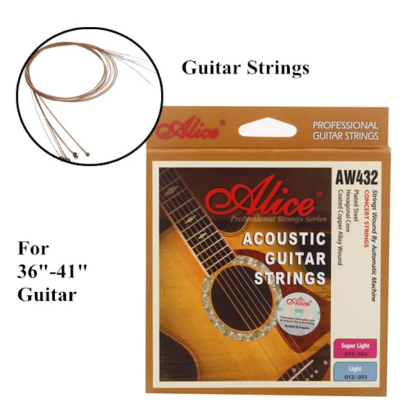 Juego de cuerdas de guitarra de acero recubierto, luz antioxidante, piezas/paquete para guitarra acústica de 36 " 41" AW432|package cosmetics|package filmpackage method - AliExpress