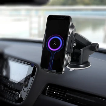 

New Car Qi Wireless Charger Automatic Clamping Fast Mount Stand Quick Wireless Charging Charger Car Mount Mobile Phone Holder