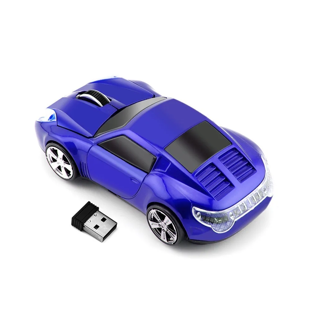 CHYI Wireless Optical Car Mouse Ergonomic 1600 DPI Coupe Racing Automobile Sportscar Mice 2.4Ghz Sem Fio Rato Roadster Super Car - Цвет: Dark Blue