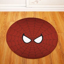 Супергерой серии круглый стул/стол коврики гостиная спальня области ковры декоративные 80 см Диаметр