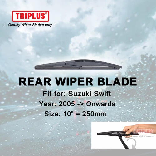 Rear Wiper Blade for Suzuki Swift (2005 Onwards) 1pc 10" 250mm,Car Rear