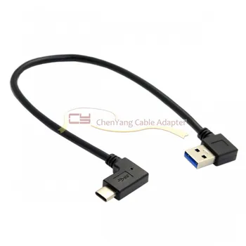

Reversible USB-C USB 3.1 Type C Angled to 90 Degree Right Angled USB 3.0 Cable for Macbook & Tablet & Mobile Phone 30cm