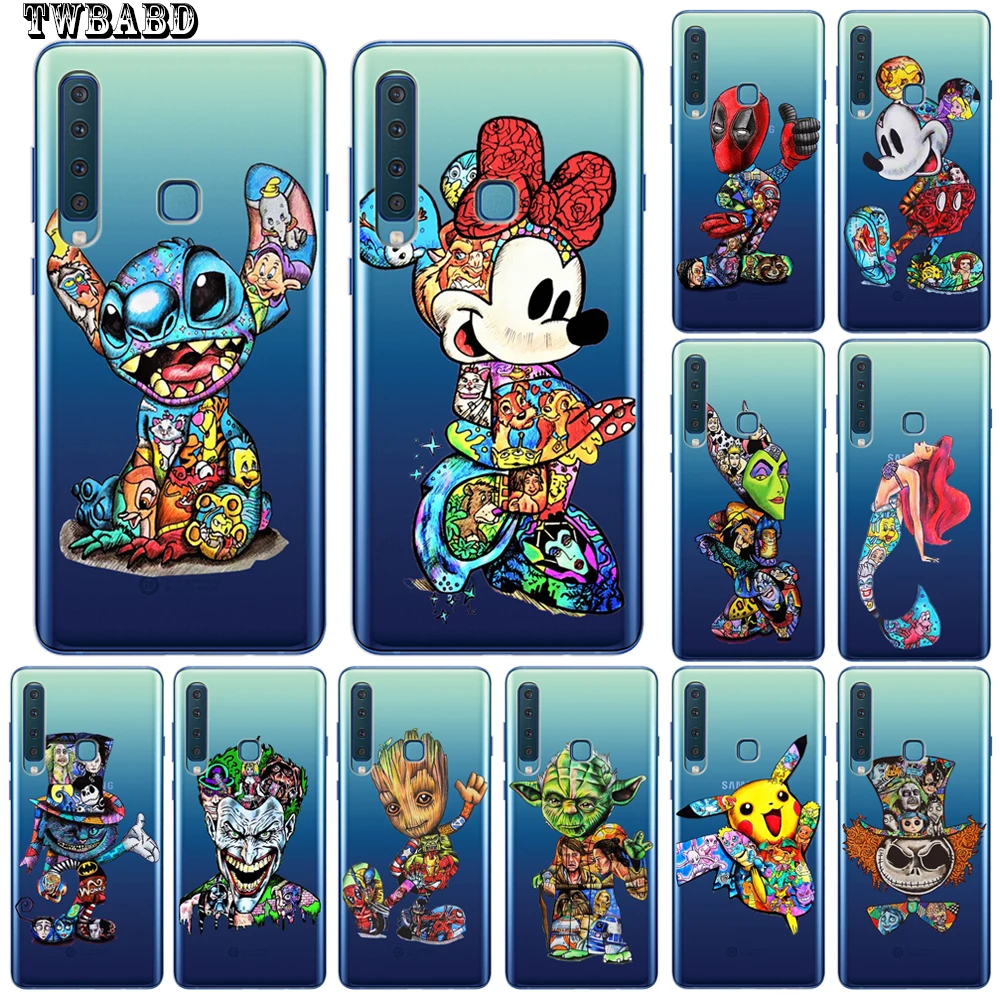 

Cute Stitch Minnie Case For Cover Samsung A50 A20 A30 A40 A10 A70 M10 M20 Soft Silicone Shell Capa Etui