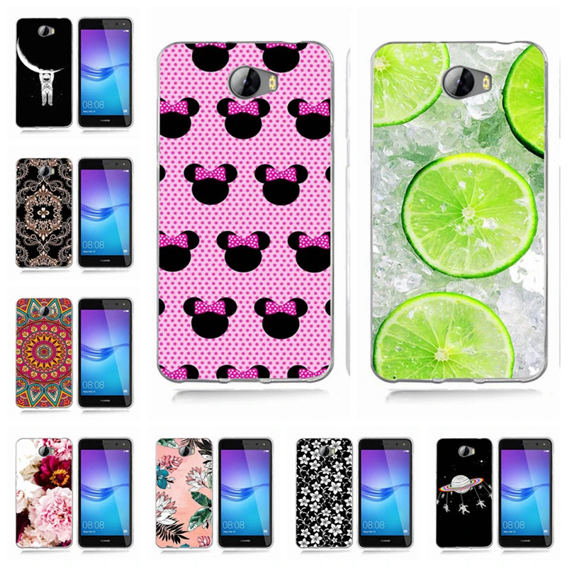 Cartoon Phone Case For Huawei P9 Lite/P8 Lite/P10 Lite Y5 ii Y5ii Cover/5A LYO-L21/Y6 II Soft TPU Sexy Girls Cases A813 |