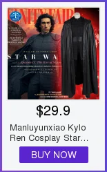 Manluyunxiao Kylo Ren Косплей Звездные войны 9 взлет Скайуокера костюм для взрослых мужчин фильм супергероя Хэллоуин сапоги бен соло