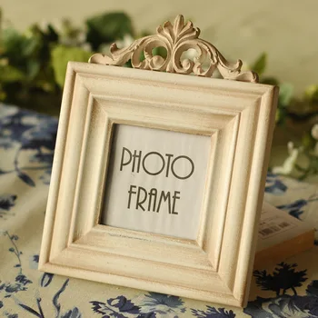 

Creative Europe Style Home Decoration Frame 3 Inch Retro Wood Craft Photo Frame Home Ornaments porta retrato Picture Frames