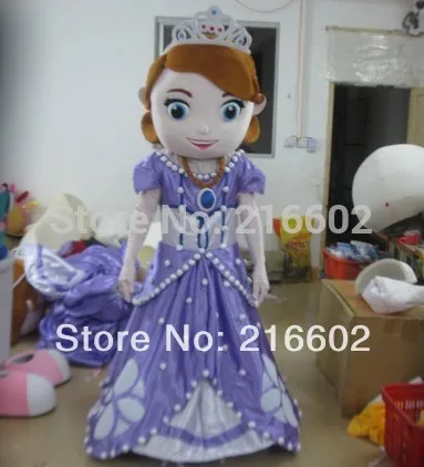 

Sophia Princess mascot costume adult size Fancy Dress Free shipping