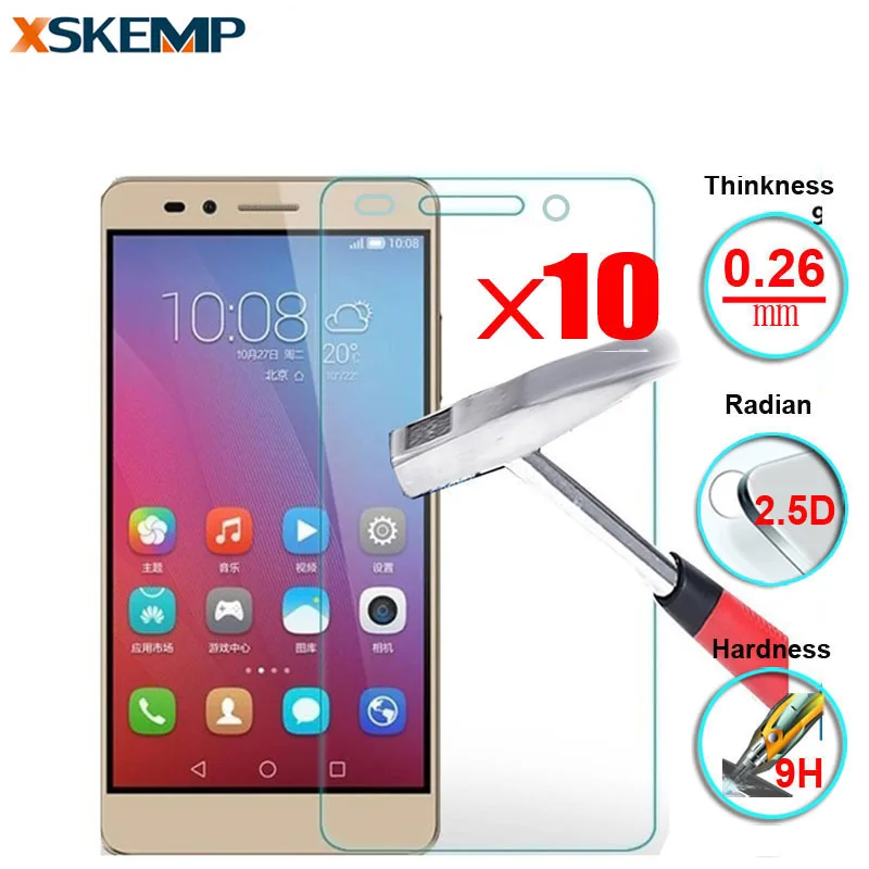 Закаленное стекло для Huawei Honor 6 Plus 5X 4A Ascend G620S C8816 Y600 Y530 Y511 P7 P6 Mate7 10 шт. | Мобильные