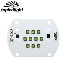 Топ светодиодный светильник на заказ Cree 30 Вт XP-E XPE 5 шт. белый 6000 К+ 5 шт. теплый белый 3000 К светодиодный излучатель многокристальный светильник DC30-36V 1000 мА