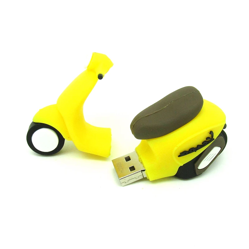 3 цвета мультфильм мотоцикл USB флэш-накопитель memory stick Флешка привод крутой автомобиль подарок реальная емкость 4 ГБ 8 ГБ 16 ГБ 32 ГБ