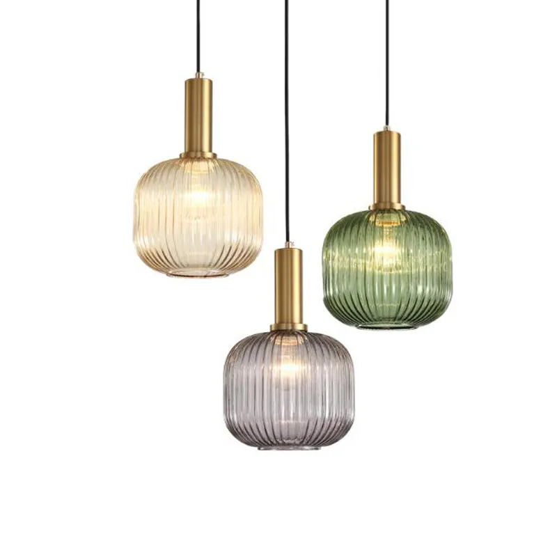 Modern Green Glass Pendant Light LED Suspension Lamp Lamps For Living room Bar Coffee Store Home Lighting PA0195 | Лампы и освещение