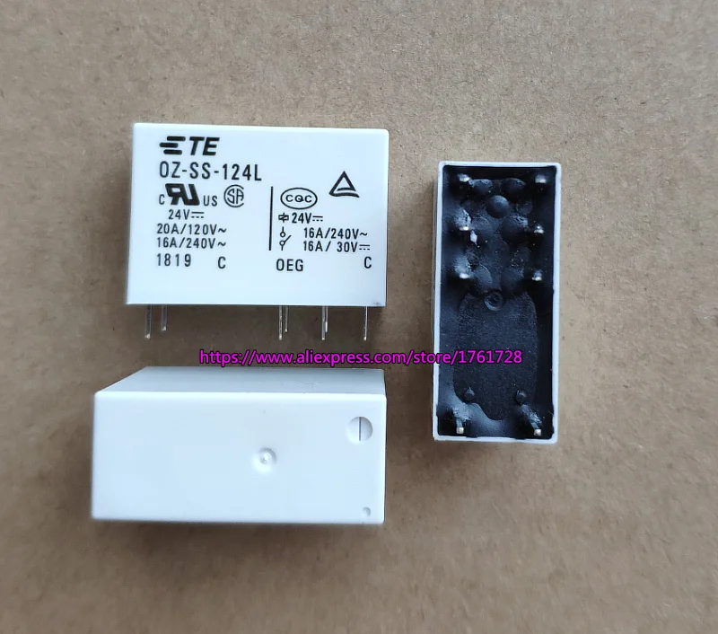 Brand New Power Pc Board Relay Ozss112l,ozss124l 12v 24v 8pins 6a