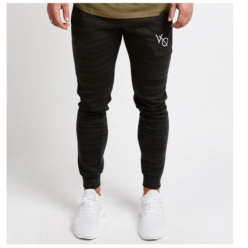 Striped Casual Joggers Pants Men High Street Workout Pant Skinny Sweatpants Black Elasticity Gyms Jogger Trousers