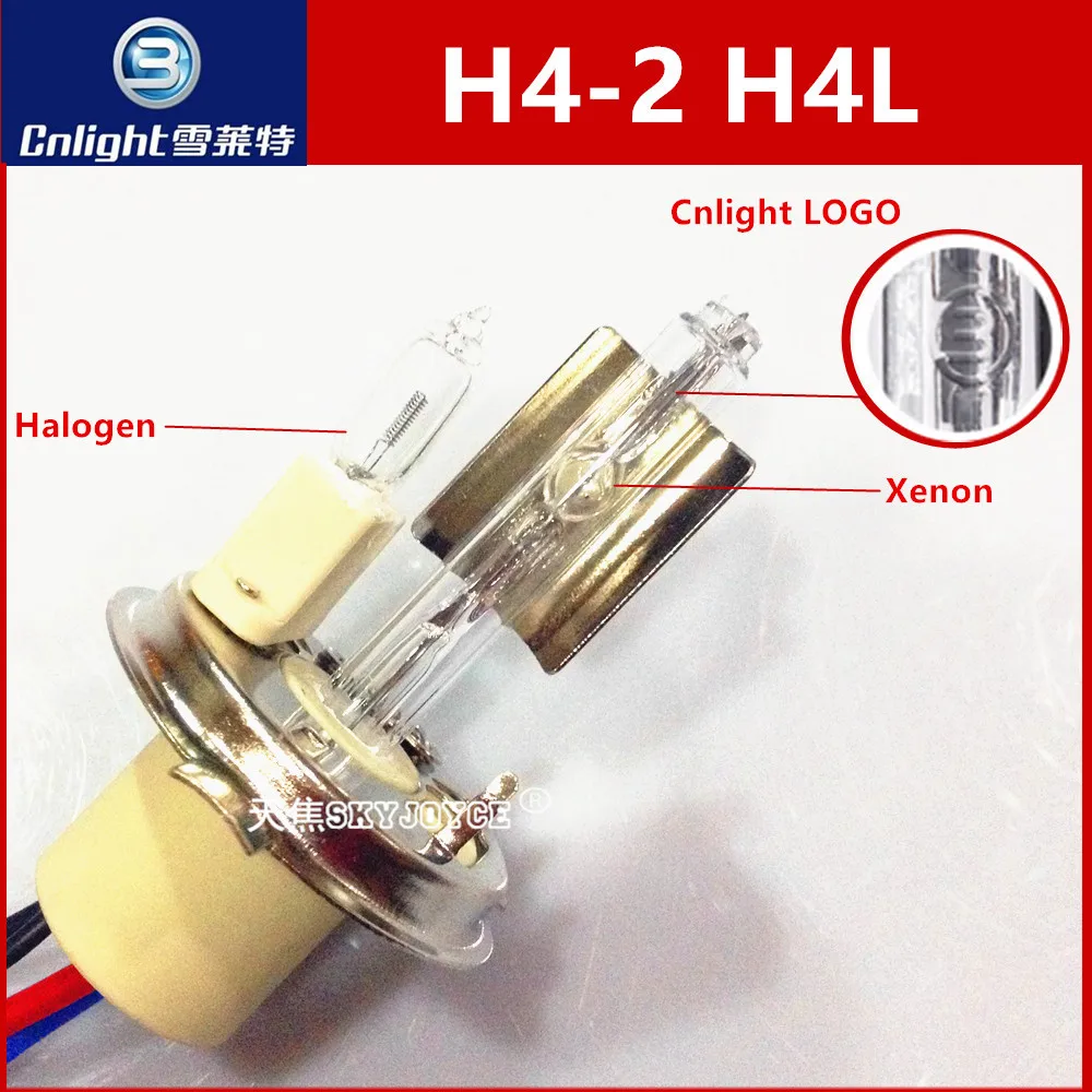 

2X CNLIGHT H4-2 Hid Xenon Bulb h4/L bulb one xenon one halogen dual beam HID xenon 35W cnlight H4 4300K 6000K car light DRL