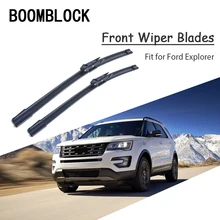 Windshield Ford Explorer Promotion For Promotional Car Styling Soft Rubber Front Wiper Blades Arm Kit For Ford Explorer 2017 2018 4th 5th