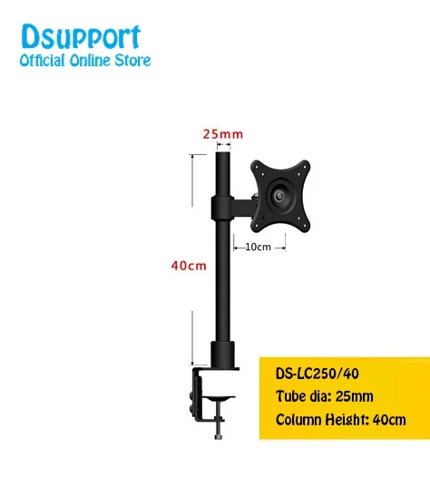 Настольный зажим 10-2" ЖК-светодиодный кронштейн для телевизора, свободный подъем, полное вращение, держатель для монитора, подставка для монитора - Цвет: LC250-40