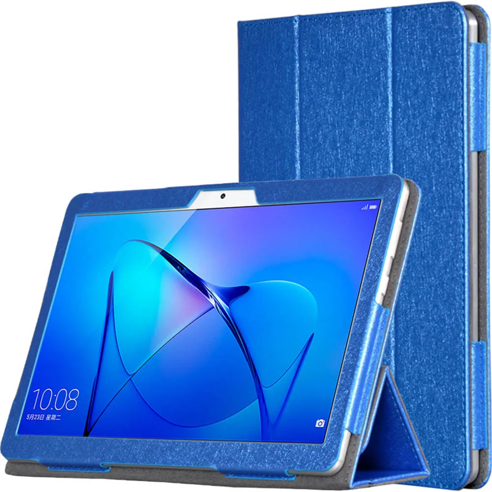 

For HUAWEI T3 10 Flip PU Case for HUAWEI MediaPad T3 10 AGS-W09 AGS-L09 for Honor Play Pad 2 9.6 Cover Funda+Stylus