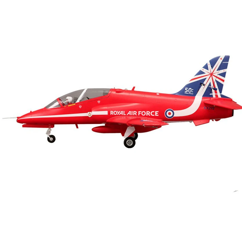 FMS 80 мм Bae Hawk Red Arrow Ducted Fan EDF Jet 6S 6CH с клапанами убирает модель самолета Gyro PNP RC хобби