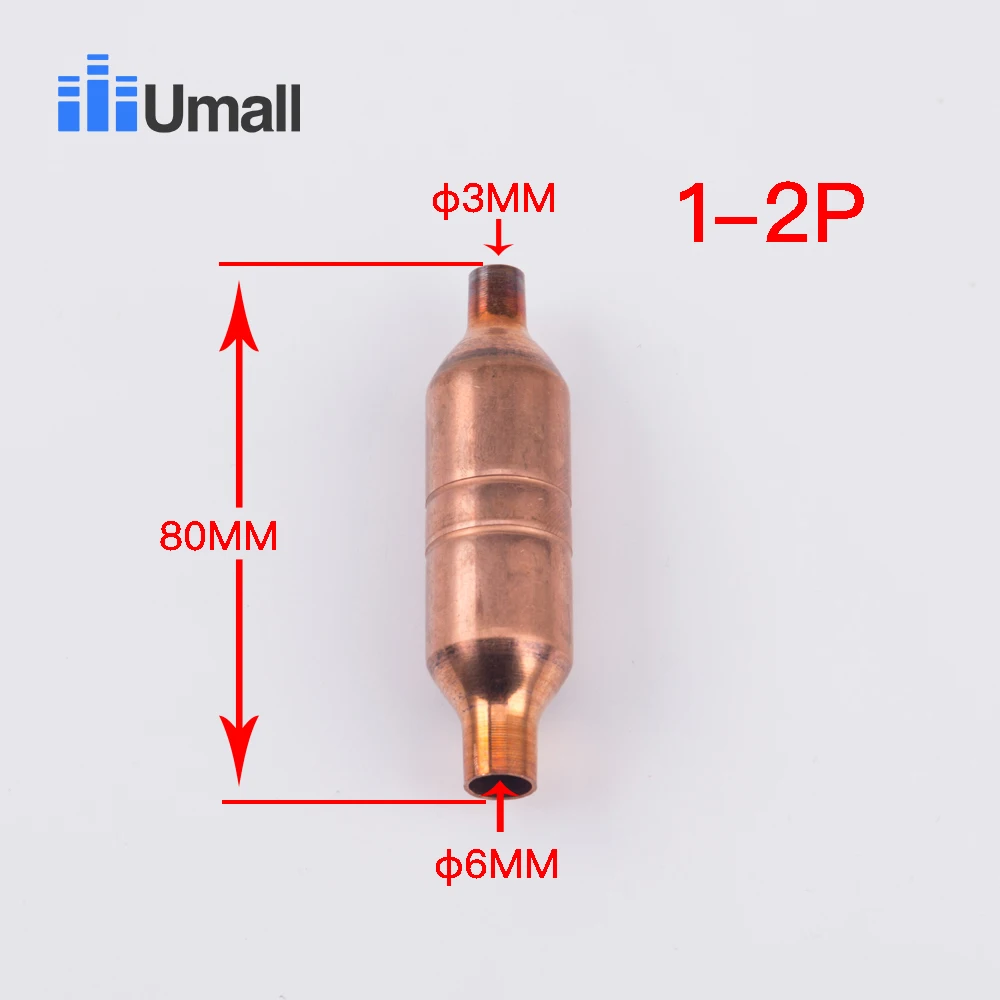 

air conditioning copper net filter 13mm drying compressor heat pump thickening molecular filter efrigeration parts