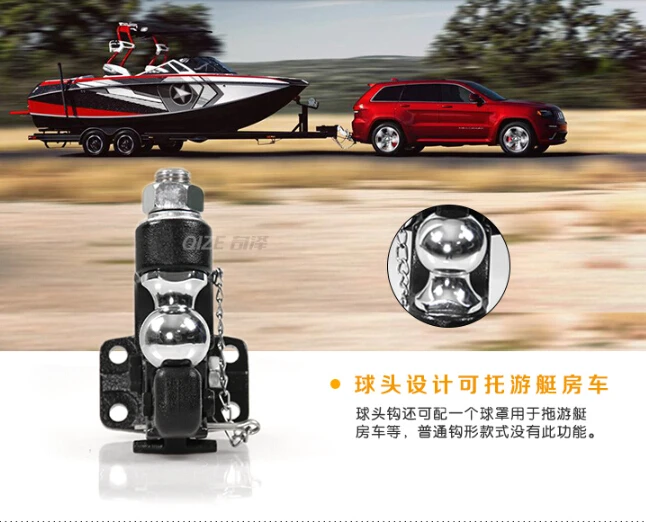 العربات المقطورة عربات مقطورة عقبة الكرة استقبال قطرة بار تحميل كروي مشبك ربط لتويوتا لاند كروزر LC200 FJ200 2008-2018