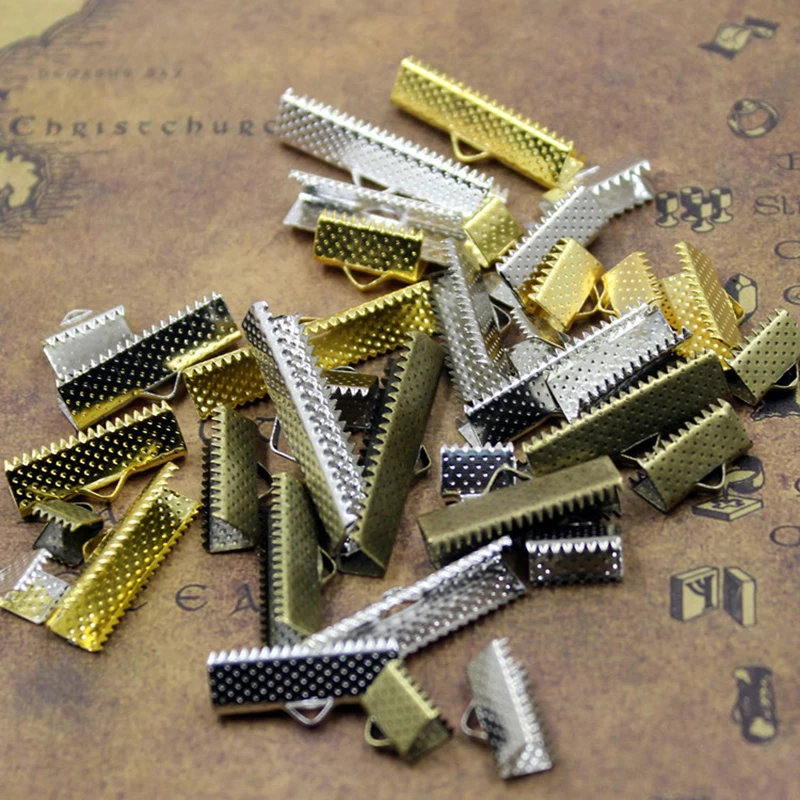 100pcs-lot-10-16-20mm-Gold-Silver-Color-End-Caps-Clasps-Fastener-Flat-Leather-Cord-Bracelets (2)