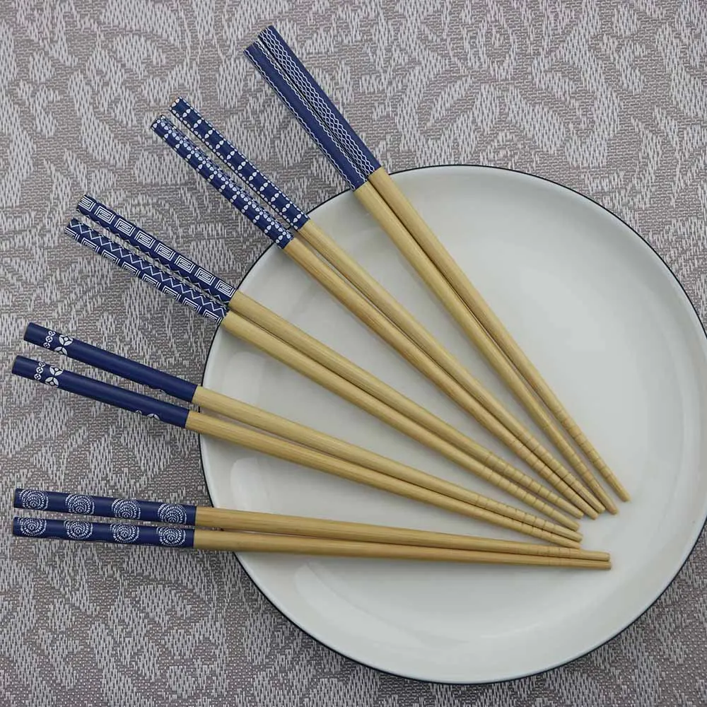 5 пар Китайский стиль Дерево CHOPSTICKS высококачественные деревянные многоразовые