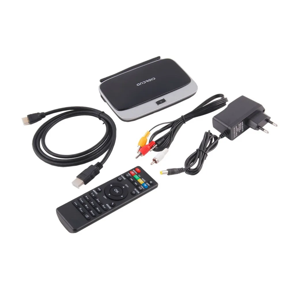 

CS918 Andriod 4.4 Smart TV Box Quad Core 2GB RAM 16GB ROM Built in Bluetooth 3G 4K WIFI Android TV Box EU Plug Hot new