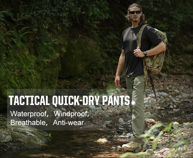 CQB Outdoor Sports Camping Tactical Military Men's Pant Overalls Multi Pockets for Hiking Climbing Waterproof Quick-dry Trousers