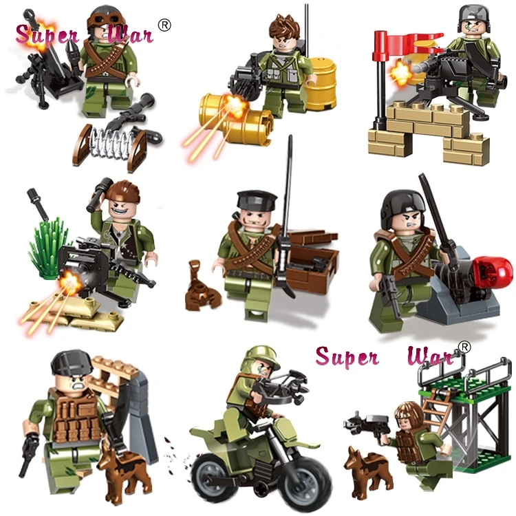 635027 Special Force MILITARY Soldiers WW2 Navy Seals Army Action Figure Model Building Blocks Brick toys for kids boy children