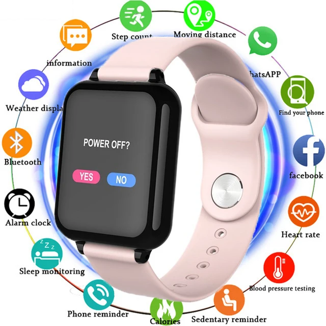 

B57 Women Smart watches Waterproof Sports For Iphone phone Smartwatch Heart Rate Monitor Blood Pressure Functions For kid pk iwo