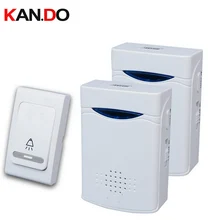 V006B2 колокол с батареей 23A 12 в приемник питания от АА батареи беспроводной дверной звонок экономичный звонок 1 излучатель 2 приемника